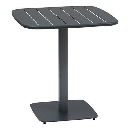 Neliönmuotoinen pöytä, 2 istuinta, grafiitti, korroosiosuojattu