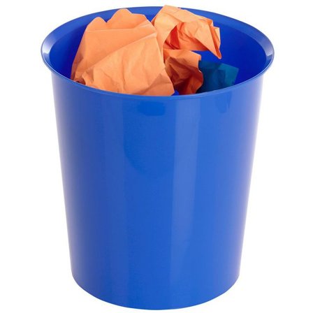 Papperskorg 2000 18 L blå - Lyreco - Kontorsmaterial - Till skrivbordet - Papperskorgar