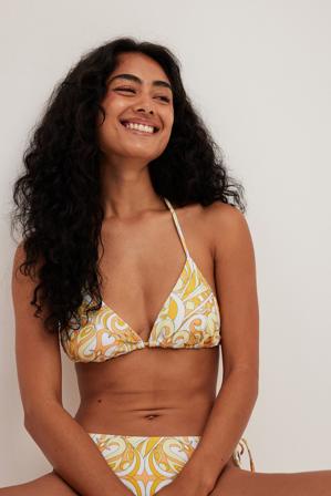 Camille Botten x NA-KD Haut de bikini triangle - Bikinis - Orangee - XX-Small