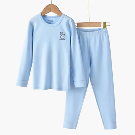 Thermal Pyjamasset För Flickor Med Elastisk Midja Med Långärmade Nattkläder