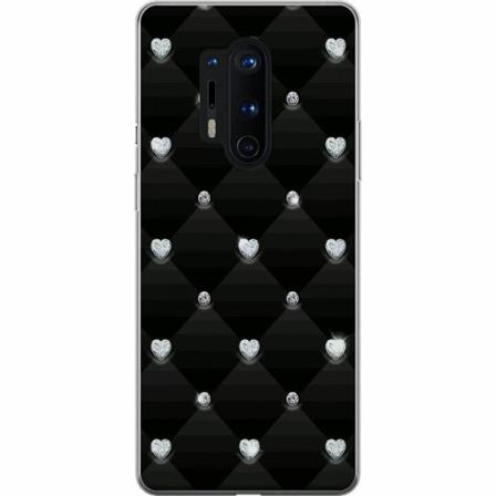Oneplus 8 Pro Mjukt Skal - Bling Heart