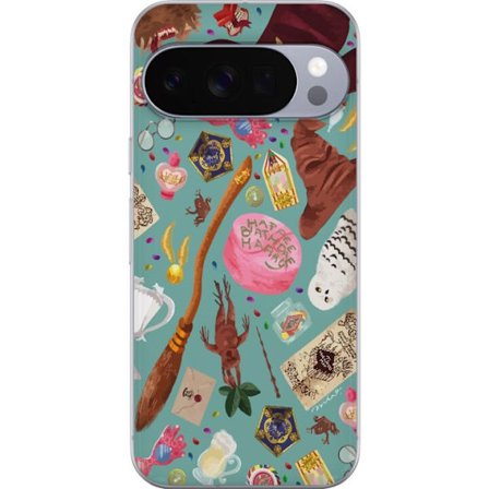 Kompatibelt Mobilskal till Google Google Pixel 10 Pro Magisk illustration med trollstav, hatt och fantasiföremål i lekfull sagostil