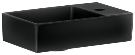 Gustavsberg Artic 4G369L38 Tvättställ 36x22, blandarhål höger Mattsvart, Badrum