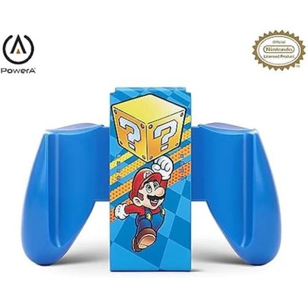 Manette Joy-Con - POWERA - Komfortgreb - Ergonomisk - Trådløs - Farve Mystery Block Mario