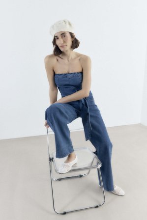 Handpicked x NA-KD Jeans-Jumpsuit - Jumpsuits - Blau - EU 44