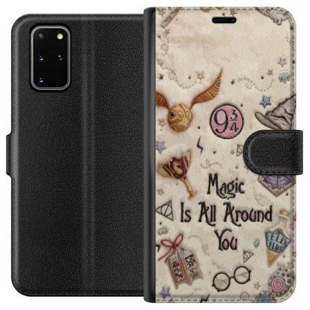 Kompatibelt Plånboksfodral till Samsung Samsung Galaxy S20+ Broderad magisk illustration med symboler, citat och fantasivärld inspirerad av sagor so