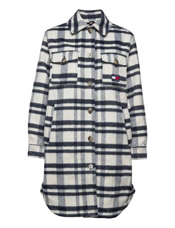 Tjw Check Coat Patterned Tommy Jeans