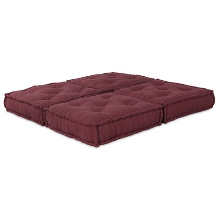 Modulär soffa 2 pcs Bordeaux 140 x 70 x 36 cm tyg