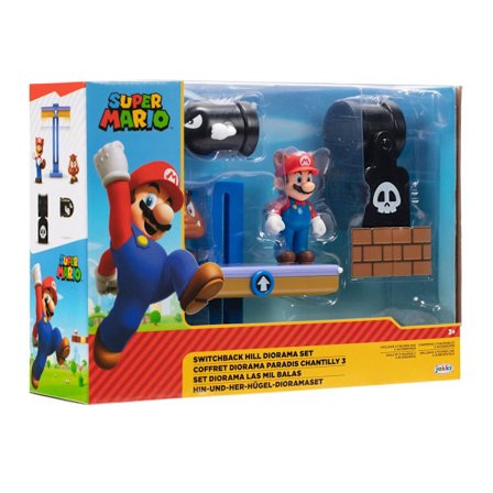 Super Mario Diorama Set Switchback Hill