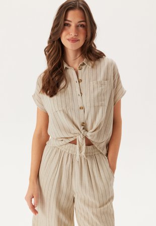 Pieces-Pcpia Ss Tie Shirt Wvn Noos-XS