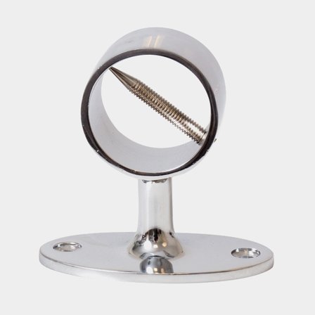 Räckeshållare till lina, krom