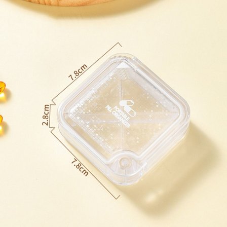 Medicin Box Pill Box Container TRANSPARENT