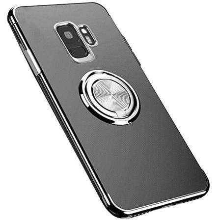 Samsung Galaxy S9 - Skal Med Ringhållare (floveme) Silver