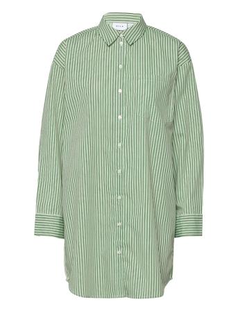 Vidillas L/S Long Shirt Langermet Skjorte Grønn Vila