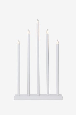 Jotex - El-lysestage Hvid - HOLY - Køb Adventslysestager hos Jotex