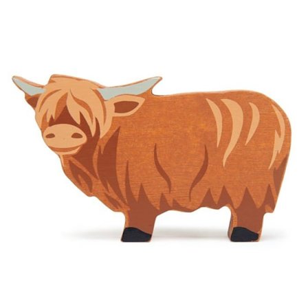 Tender Leaf Toys - Wooden Highland Cow - DAM