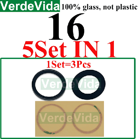 5 set Bakre Kameraglas för iPhone 16 Plus 15 14 13 ProMax Bakre Kameraskydd Lins Klistermärke