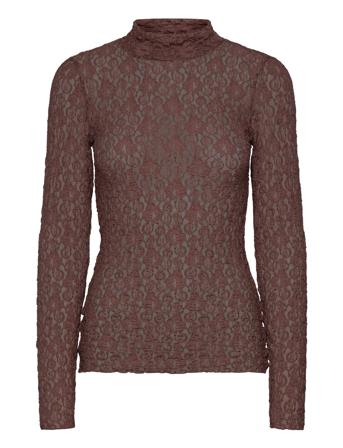 Civahiw Turtleneck Blouse Tops T-shirts & Tops Long-sleeved Brown InWear