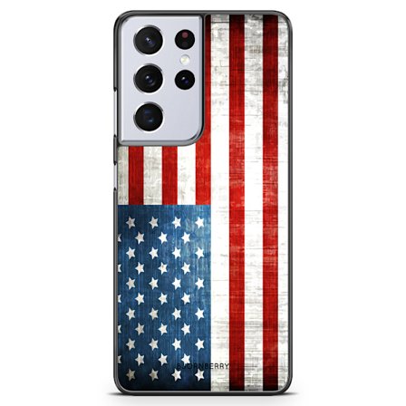 Bjornberry Skal Samsung Galaxy S21 Ultra - USA Flagga