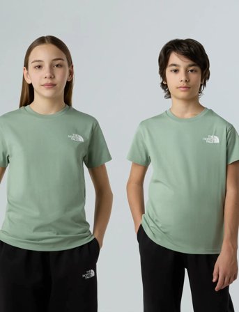 The North Face Teen Simple Dome Regular Ss Tee - Green - 115-119
