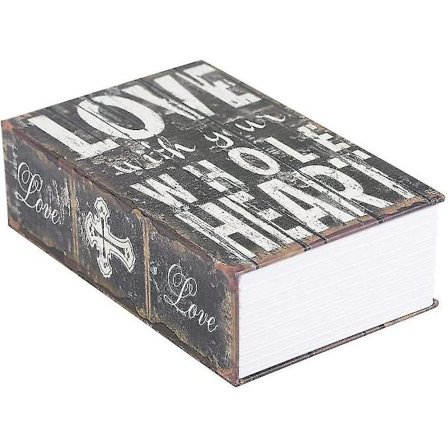 Bogsafe Bogsafe, Vintage Bogsafe med Kombinationslås Kreativ Bogsafe Boks, Bærbar Rejse