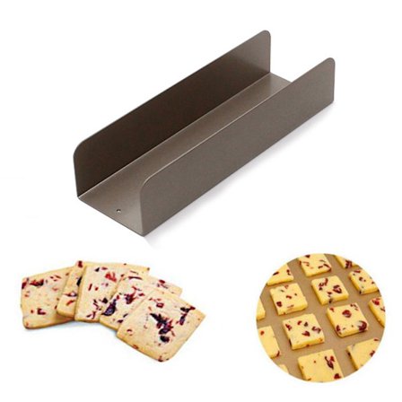 Non-stick U-formet kakeform i karbonstål for kjeks og brød med tranebærstensilverktøy