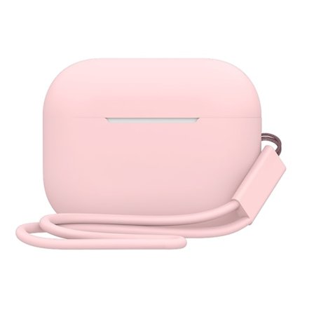 2,0 mm AirPods Pro 2 silikonfodral med rem - Rosa