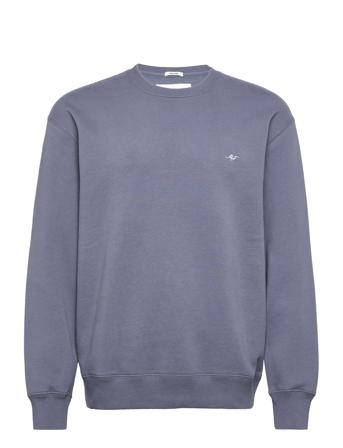 Anf Mens Sweatshirts Sweat-shirt Tröja Blå Abercrombie & Fitch