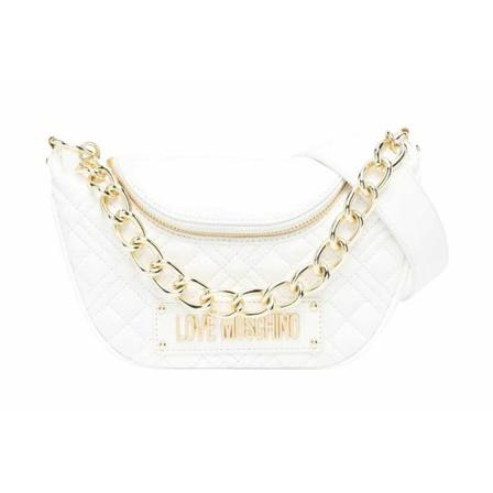 Love Moschino, Quilted PU BAG Wit, Dames, Maat:ONE Size