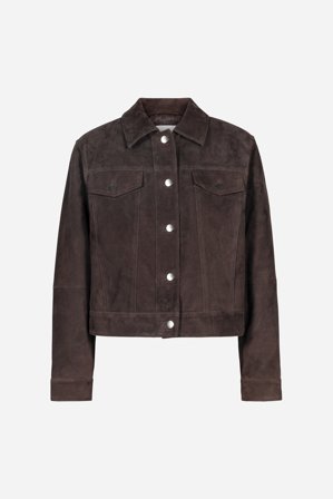 CAMILLA PIHL - Leslie Leather Jacket - Dark Brown Suede - 36
