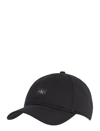 6 Panel Sm Monologo Patch Cap Accessories Headwear Caps Black Calvin Klein