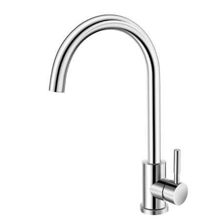 Blyfri fødevaregodkendt 304 rustfrit stål køkkenarmatur, varmt og koldt køkkenarmatur