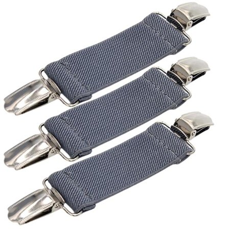 3 stk. Elastiske Bånd Sengelinned Fix Spænde Stærke Klips Holder Sengelinned Fastgørere