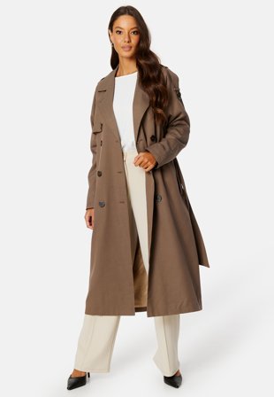 SELECTED FEMME New Bren LS Trenchcoat Morel Klær