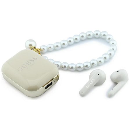 Guess TWS In-Ear Hörlurar Pearl Strap - Beige