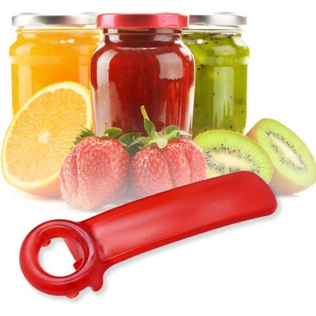 3 stk. Rød Jar-key Jar-åbner Den originale nemme brug af alle