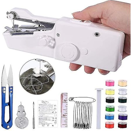 Mini Håndholdt Symaskine 31 Dele Bærbar Manuel