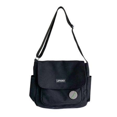 Reppu Yksinkertainen olkalaukku BLACK - spot-myynti black