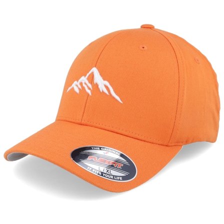 Wild Spirit - Laranja flexfit Boné - Mountain 3d White/Orange Flexfit @ Hatstore
