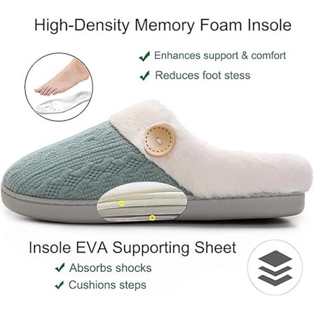 ING Hjemmesko - Herre- og damesko - Grøn - Størrelser 40-41