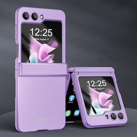 Galaxy Z Flip 5- case med gångjärnsskydd och inbyggt skärmskydd, cover Stötsäkert tunt case