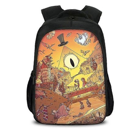 Gravity Falls Dipper Mabel Casual Skolväska Anime Anteckningsbok Laptop Ryggsäck Skolväska Messenger Bag