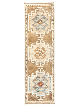 Vintage Medalionowy Mały Herki Vintage Dywan 95X315 Wełna