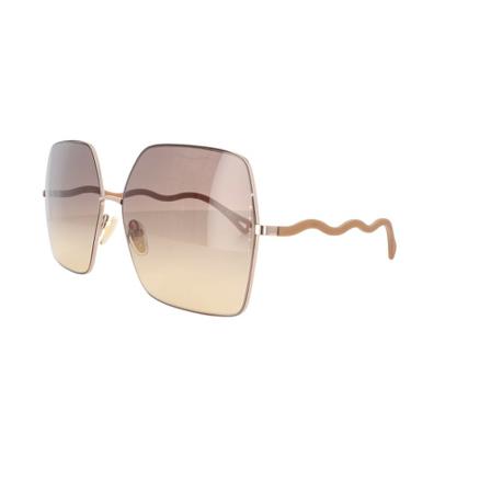 Chloé CH 0054 Solbriller Brun, Dame Solbriller, Størrelse: ONE Size