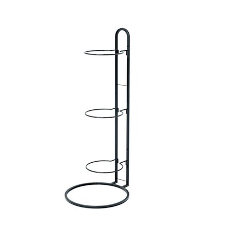 Opbevaringsstativ til bolde, udstillingsstativ til bolde, SORT