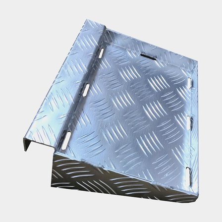 Holder til batterikasse på trailer, aluminium, 350 x 220 mm