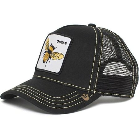 Animal Mesh Trucker Hat Snapback Square Patch Unisex Baseball Caps