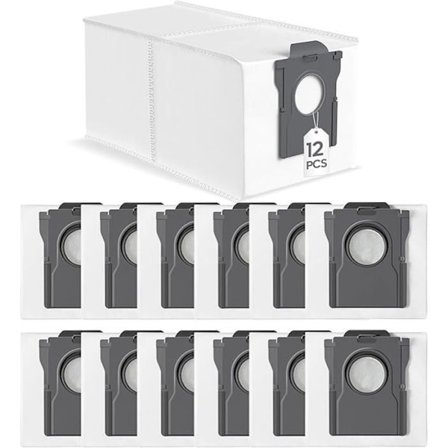 VUSZR 12 kpl Pölynimuripussit Dreame L10s Ultra Gen 2 / L10s Pro Ultra Heat / X30 L40 Ultra / X HARJA JA LISÄVARUSTEET PÖLYNIMURIIN