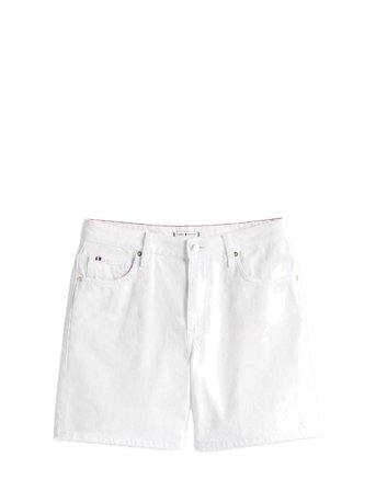 Dnm Straight Short Rw White White Tommy Hilfiger