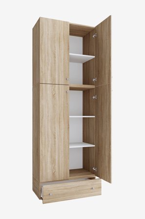 VCM - Vcm Toimistokaappi Lona Xxl saranaovet - Laatikolla varustettuna. - Beige - Kaapit - - Homeroom